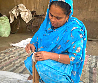 Hand Stitched Football-threads of livelihood